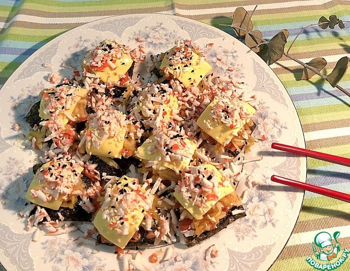 Рецепт: Суши-салат Теплые экзотические острова!