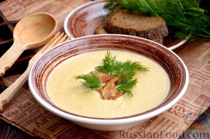 Фото к рецепту: Крем-суп из лисичек
