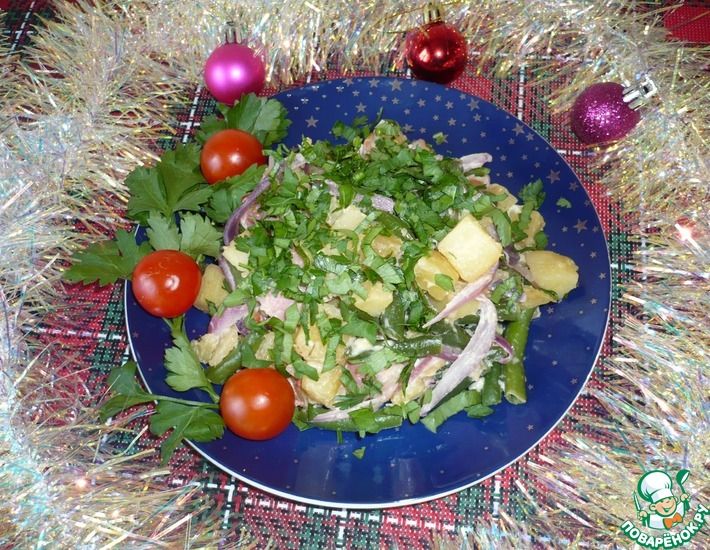 Рецепт: Льежский салат со стручковой фасолью